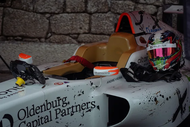 Close-up of a racing car's interior featuring a helmet and sponsorship branding. When to build a sponsorship rates planning template